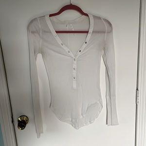 Out From Under White Henley